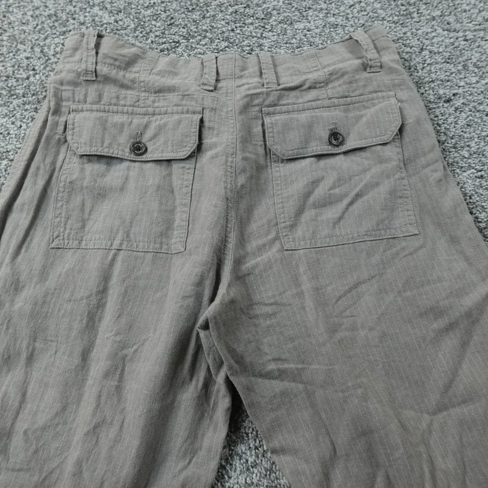 Banana Republic Pants Mens 29X32 Gray Linen Chambray Chino Trouser Straight Y2K‎